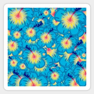 Light blue hibiscus Magnet